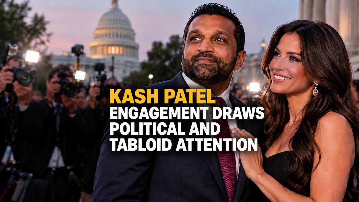 Kash Patel Engagement Draws Political and Tabloid Attention